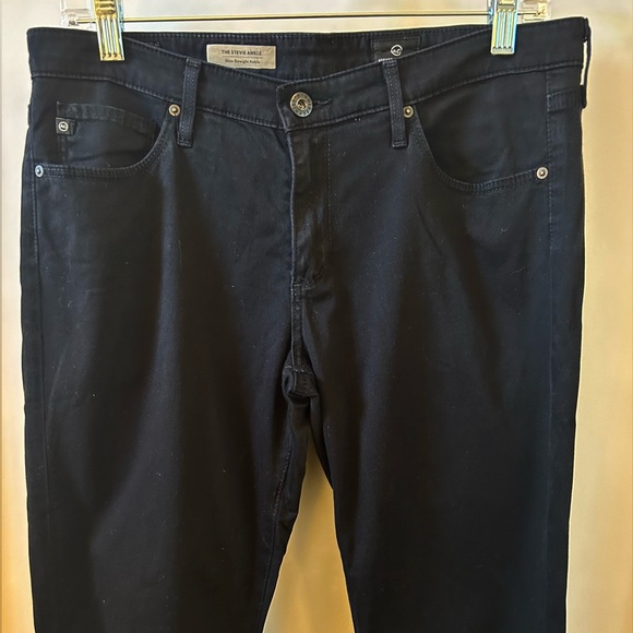 Ag Adriano Goldschmied Stevie Ankle, Slim Straight Pants, Mid-rise - Size 30R - Picture 2 of 6